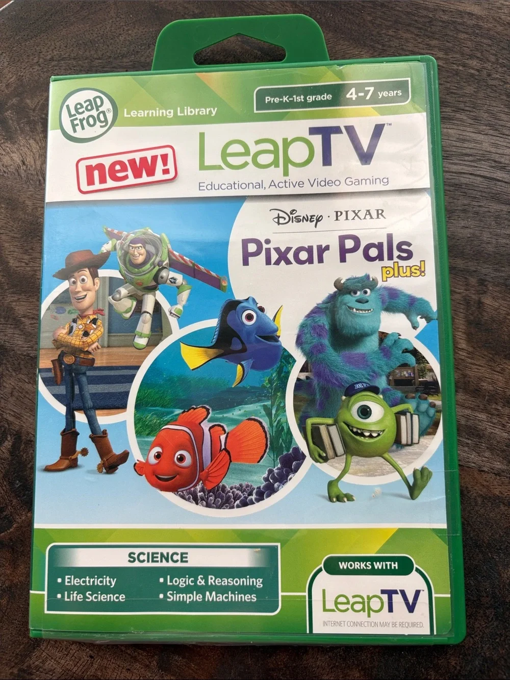 Leapfrog LeapTV Pixar Pals Plus! Educational Game like new